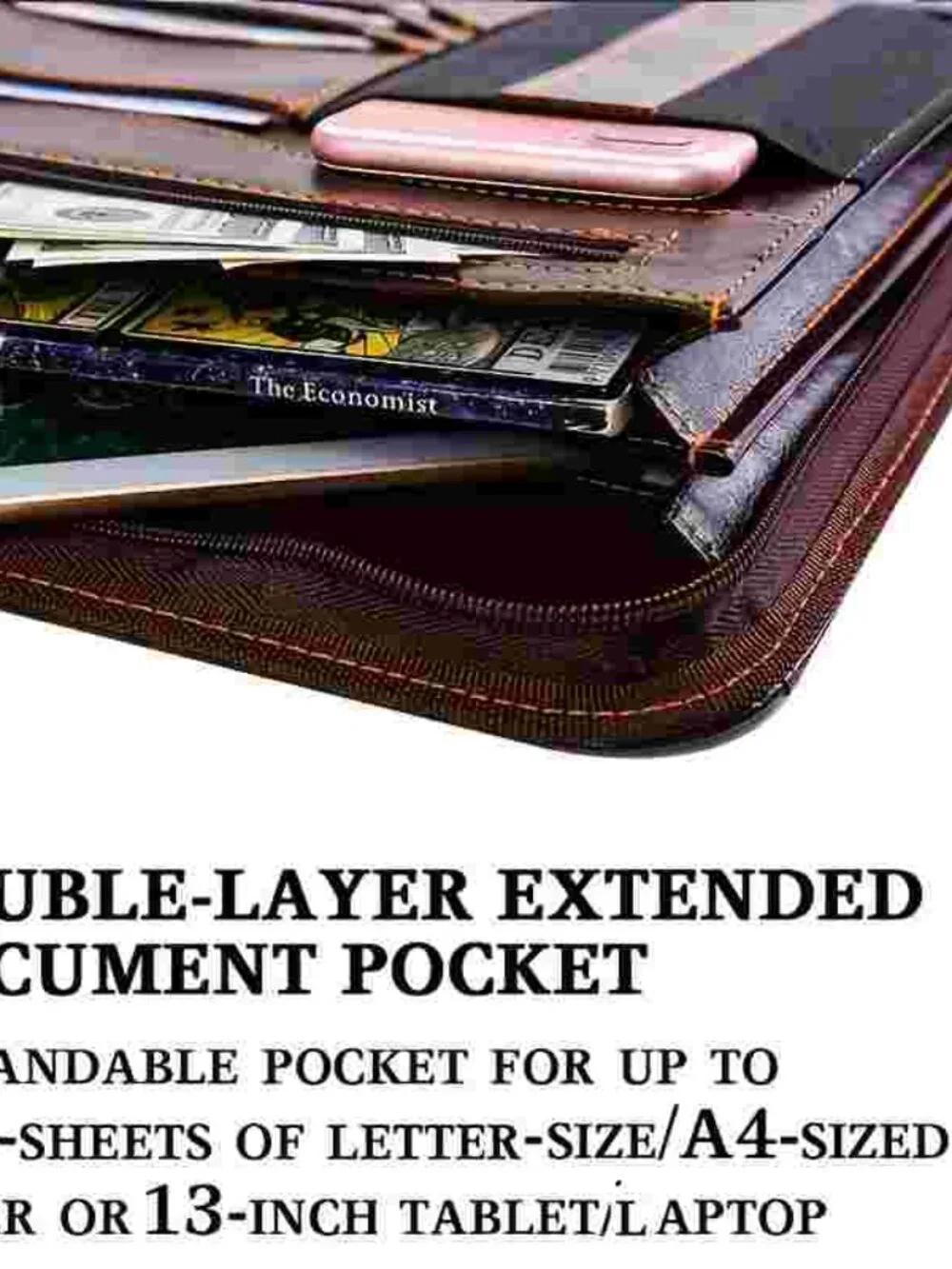 Zippered Business Organizer with Tablet Sleeve